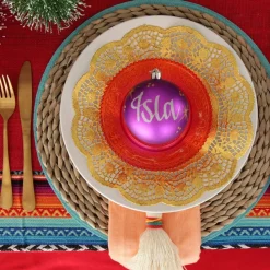 Personalised Purple Shatterproof Christmas Bauble Personalised Baubles|