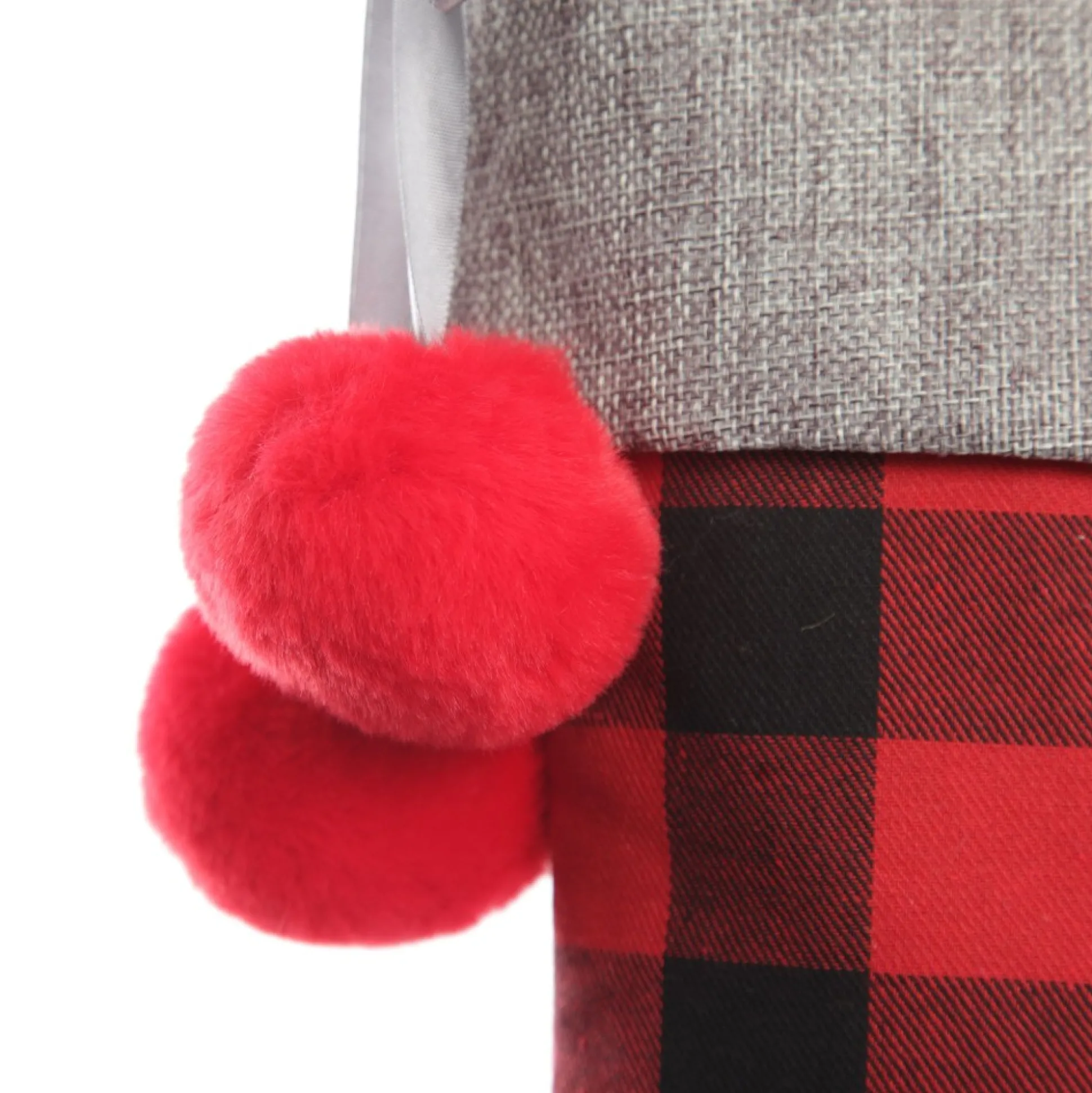 Personalised Red and Black Buffalo Check Christmas Stocking Personalised Stockings|