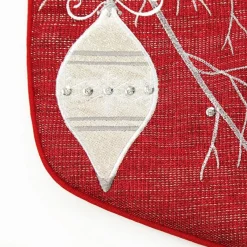 Personalised Red Bauble Christmas Stocking Personalised Stockings|