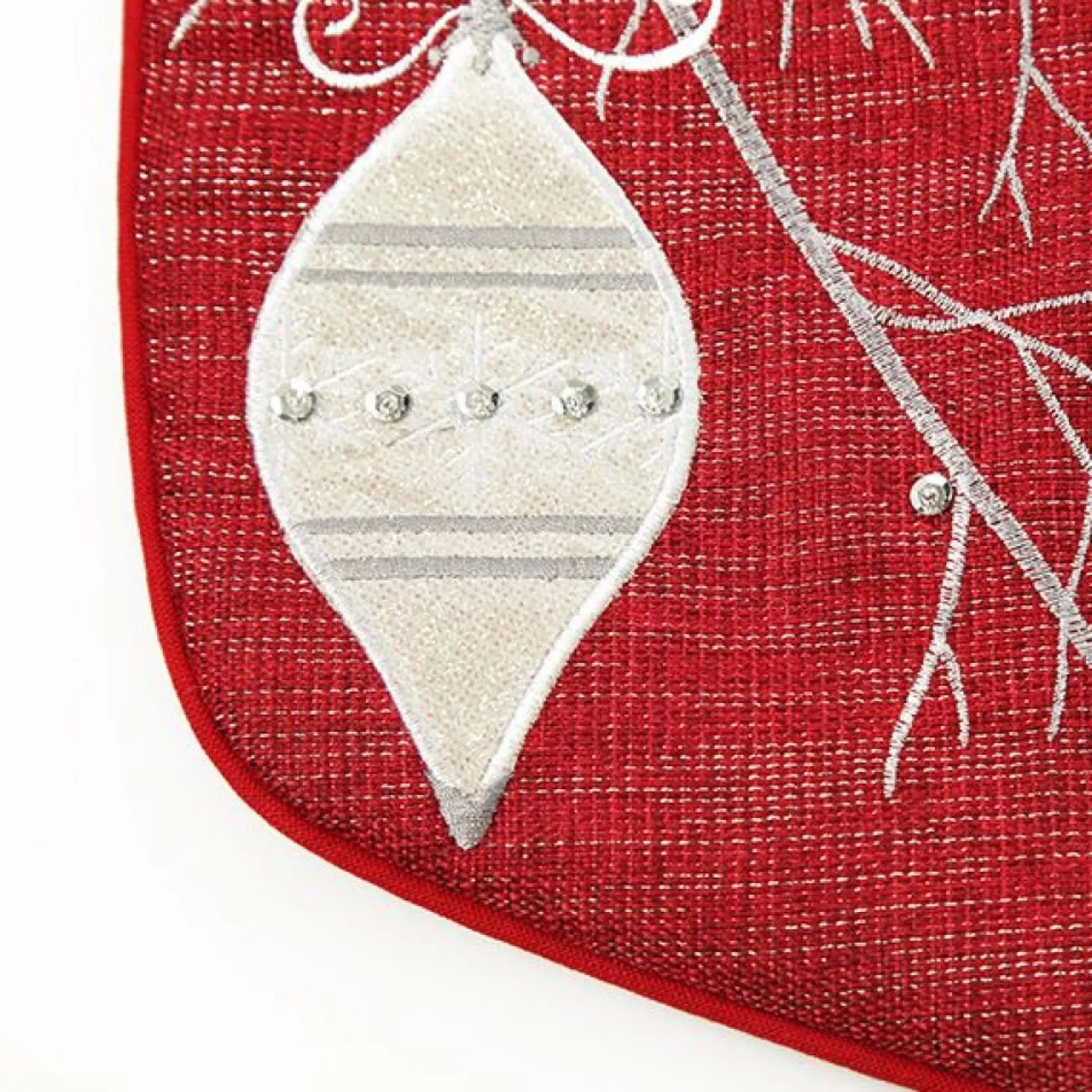 Personalised Red Bauble Christmas Stocking Personalised Stockings|