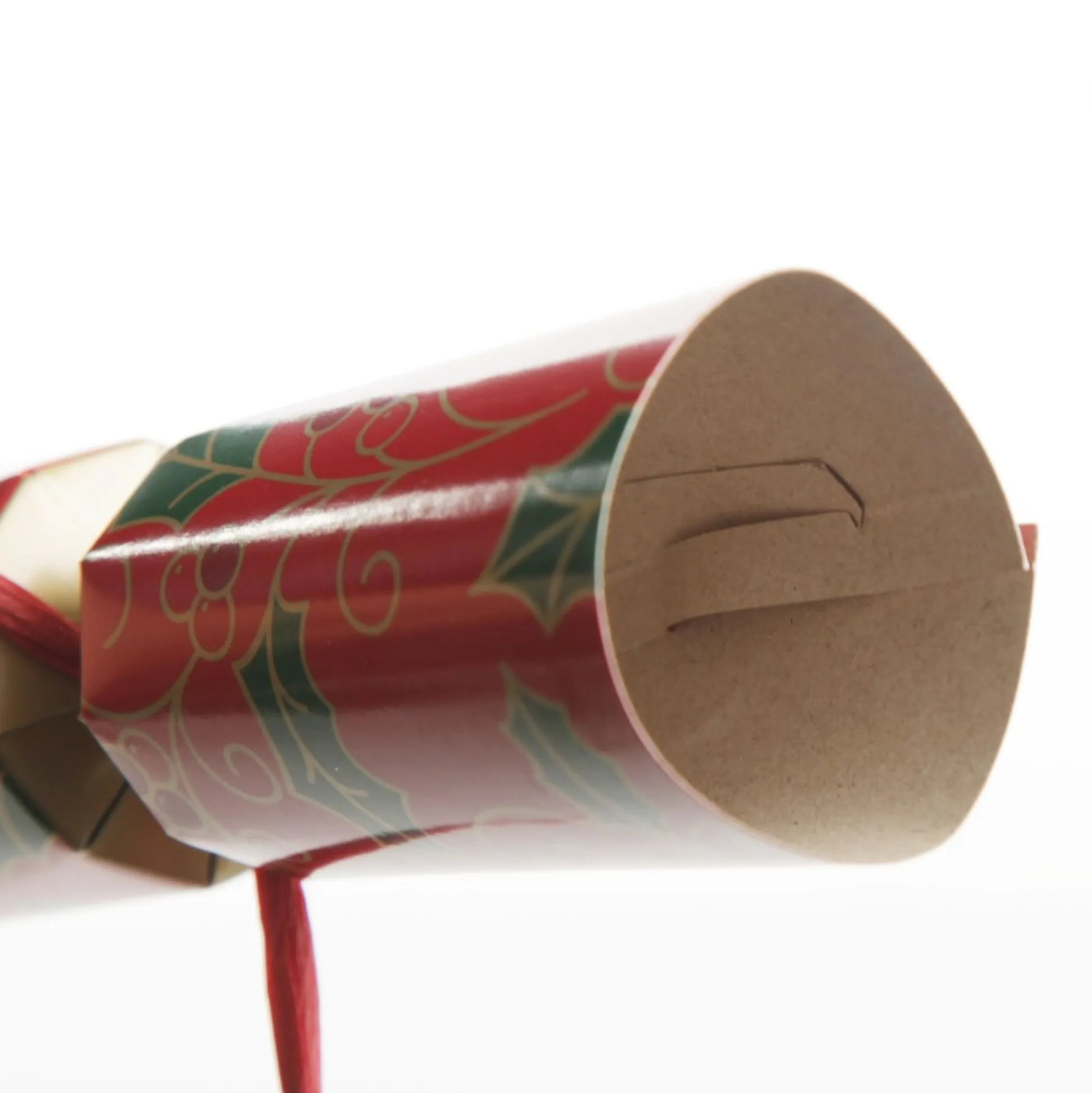 Personalised Red Swirling Holly Bon Bon - Single Christmas Bon Bons|