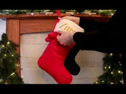 Personalised Red Velvet Christmas Stocking Personalised Stockings|