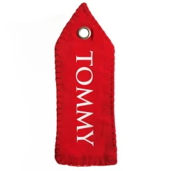 Personalised Red Velvet Santa Sack Tag Personalised Santa Sacks|