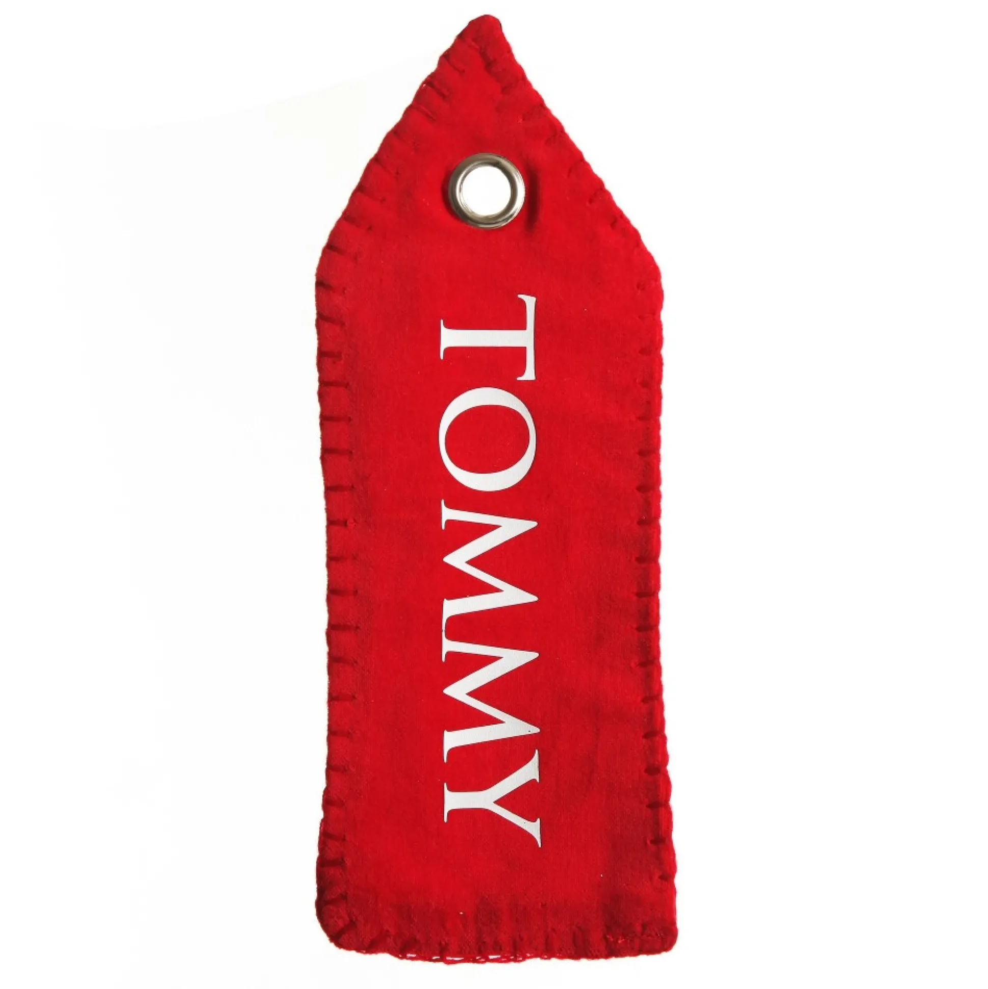 Personalised Red Velvet Santa Sack Tag Personalised Santa Sacks|