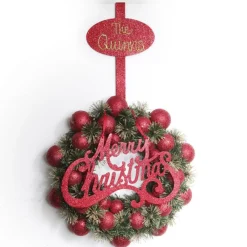 Personalised Red Wreath Hanger Wreath Hangers And Stands|