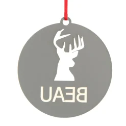 Personalised Reindeer Cutout Christmas Decoration Personalised Decorations|