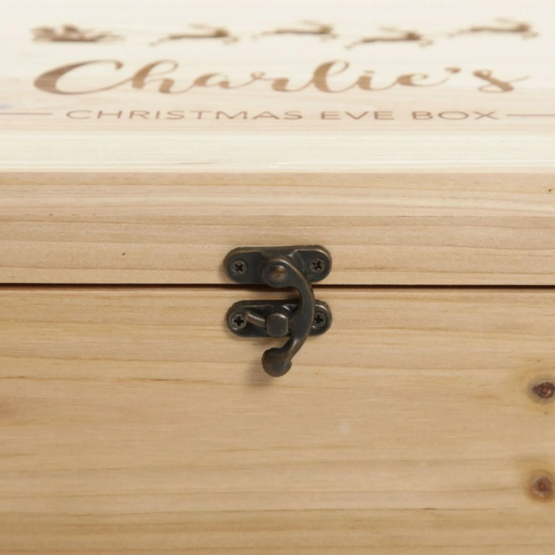 Personalised Santa Sleigh Wooden Christmas Eve Box Gift Wrap, Boxes, Bags & Tags|