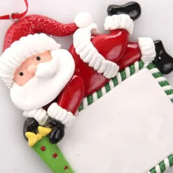 Personalised Santa with Plaque Decoration Personalised Decorations|