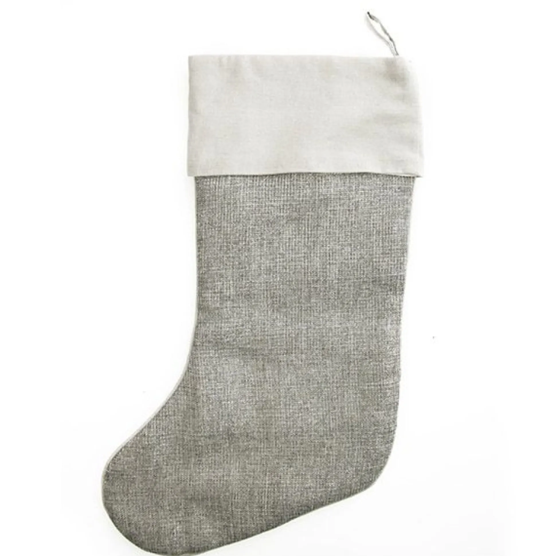Personalised Silver Bauble Christmas Stocking Personalised Stockings|
