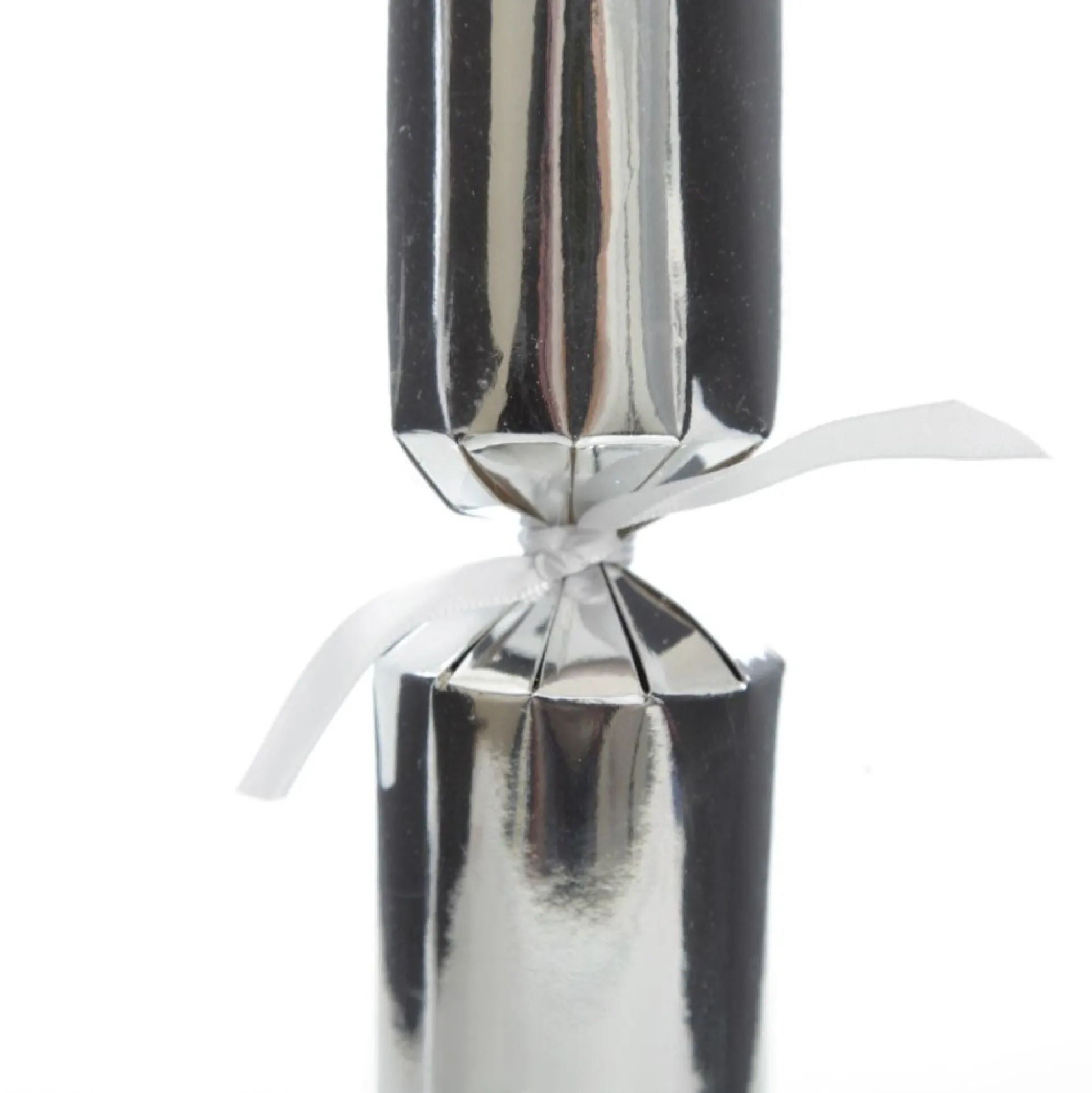 Personalised Silver Plain Bon Bon - Single Christmas Bon Bons|