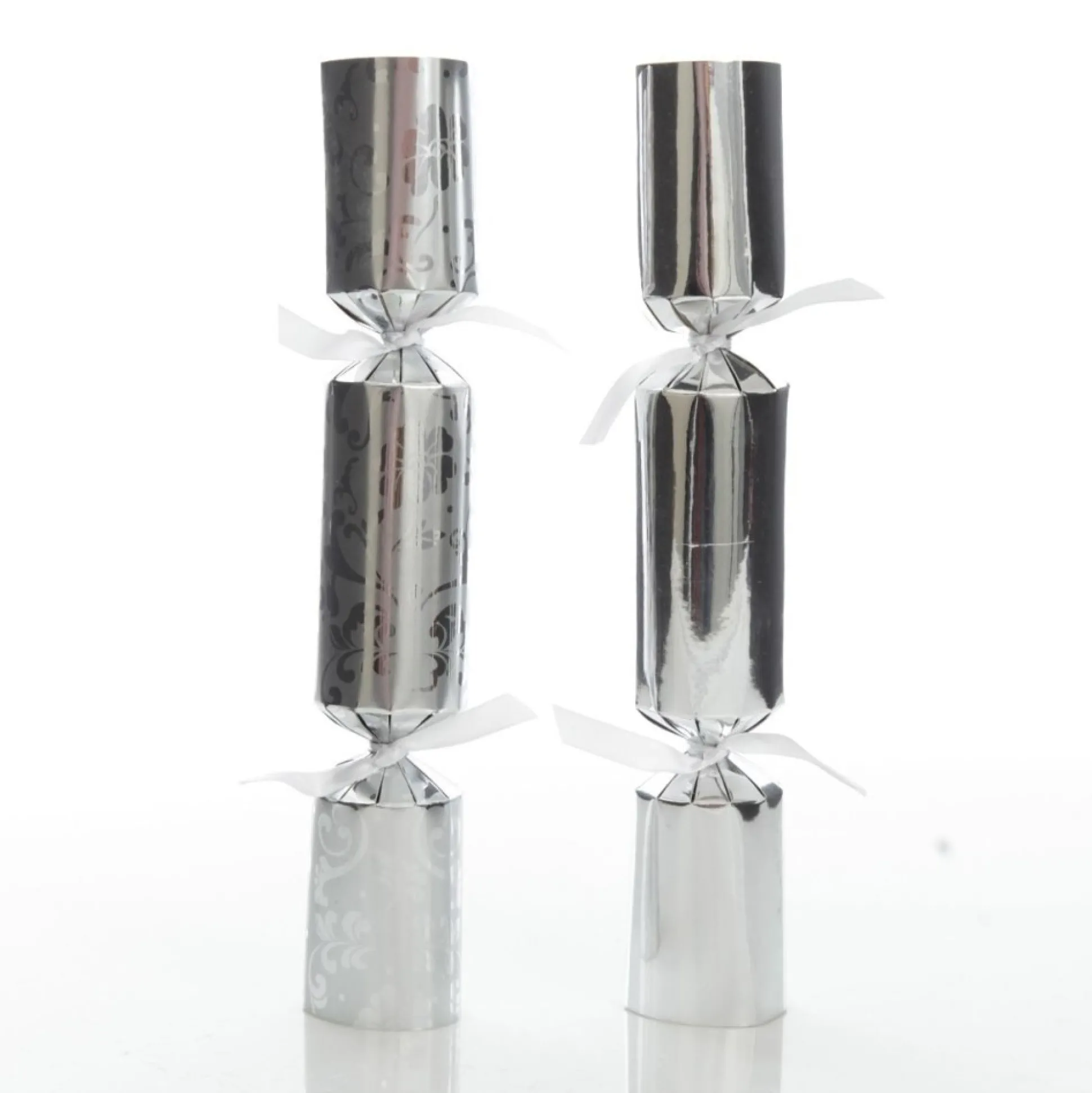 Personalised Silver Plain Bon Bon - Single Christmas Bon Bons|