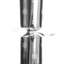 Personalised Silver with White Snowflake Bon Bon - Single Christmas Bon Bons|