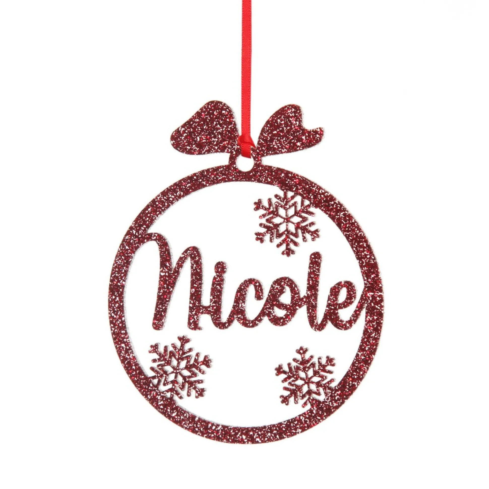 Personalised Snowflake Laser Cut Christmas Decoration Personalised Decorations|