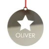 Personalised Star Cutout Christmas Decoration Personalised Decorations|