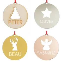 Personalised Star Cutout Christmas Decoration Personalised Decorations|
