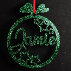Personalised Stars Laser Cut Christmas Decoration Personalised Decorations|