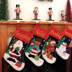 Personalised Teddy Bear Christmas Stocking Personalised Stockings|