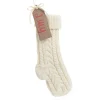 Personalised White Cable Knit Christmas Stocking Personalised Stockings|