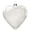 Personalised White Feather Glass Heart - Your Wings Were Ready Memorial Baubles|