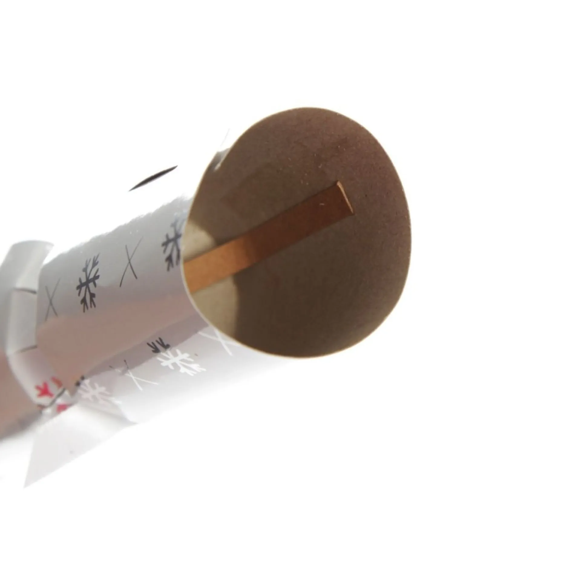 Personalised White with Silver Snowflake Bon Bon - Single Christmas Bon Bons|