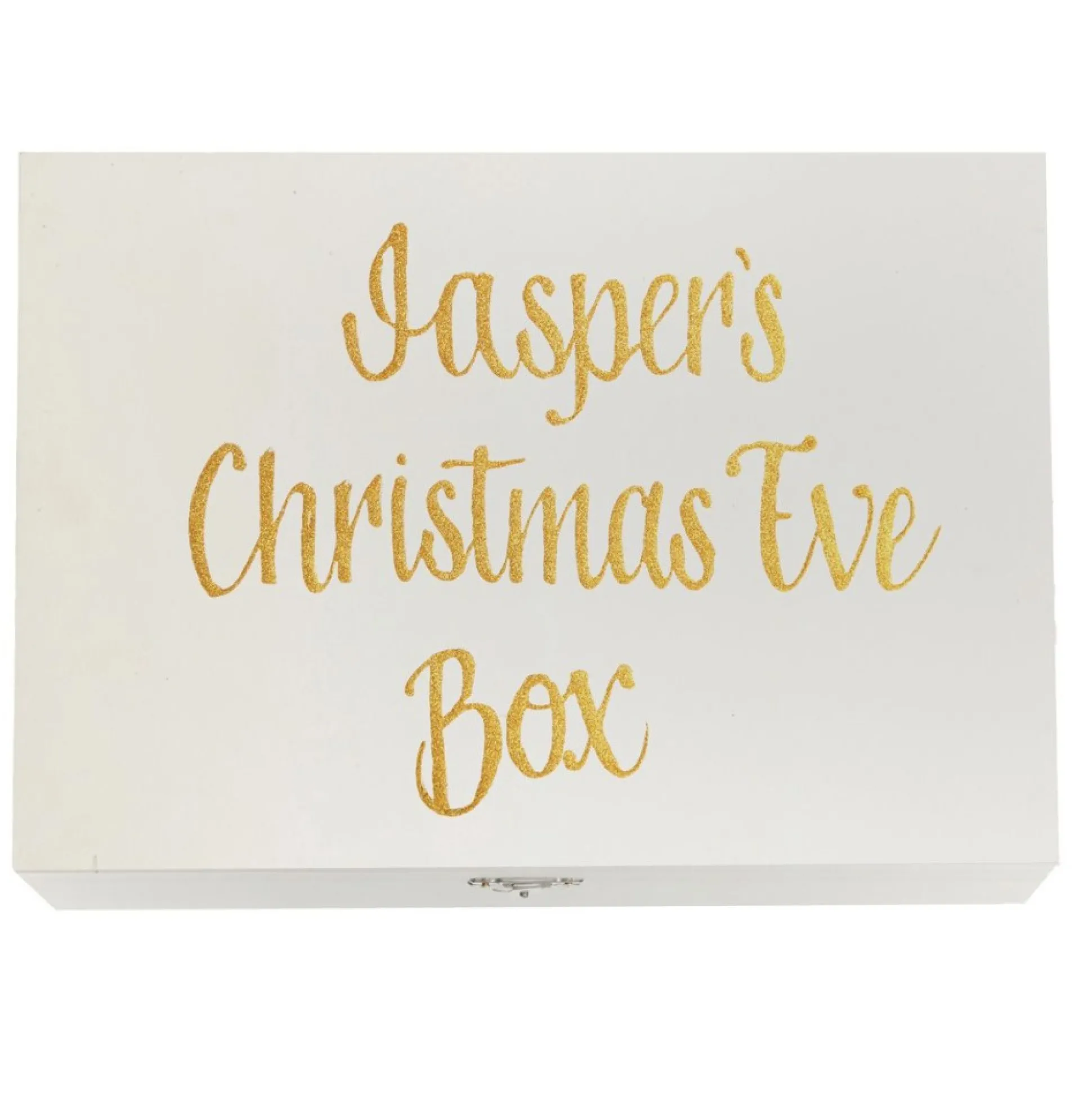 Personalised White Wooden Christmas Eve Box Gift Wrap, Boxes, Bags & Tags|