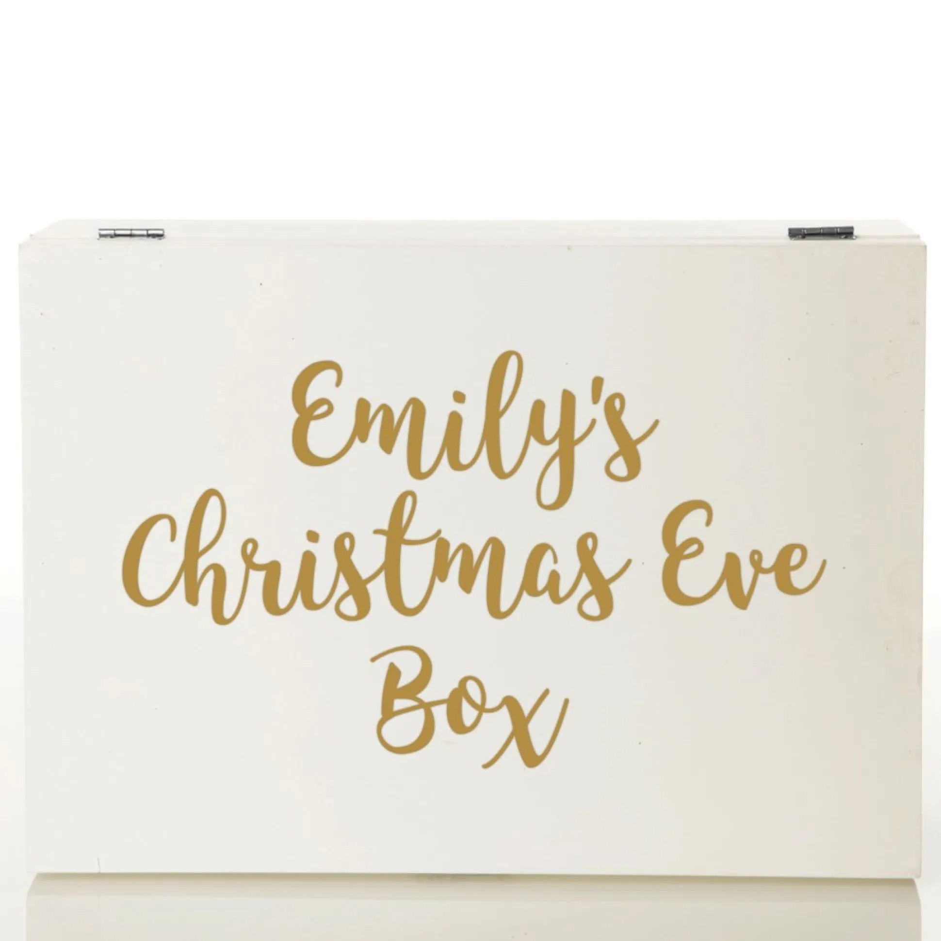 Personalised White Wooden Christmas Eve Box Gift Wrap, Boxes, Bags & Tags|