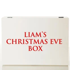 Personalised White Wooden Christmas Eve Box Gift Wrap, Boxes, Bags & Tags|