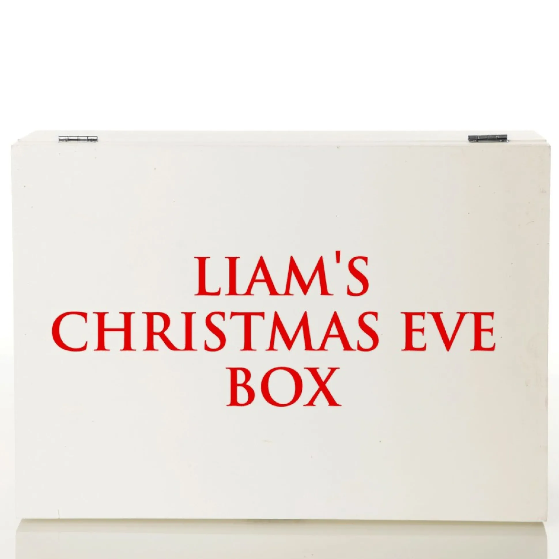 Personalised White Wooden Christmas Eve Box Gift Wrap, Boxes, Bags & Tags|