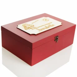 Personalised Wooden Christmas Eve Box with Express Delivery Plaque Christmas Eve Keepsake Boxes|