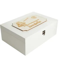 Personalised Wooden Christmas Eve Box with Express Delivery Plaque Christmas Eve Keepsake Boxes|