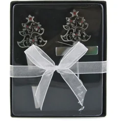 Pewter Tree Corkscrew and Bottle Stopper Gift Set Christmas Gifts|