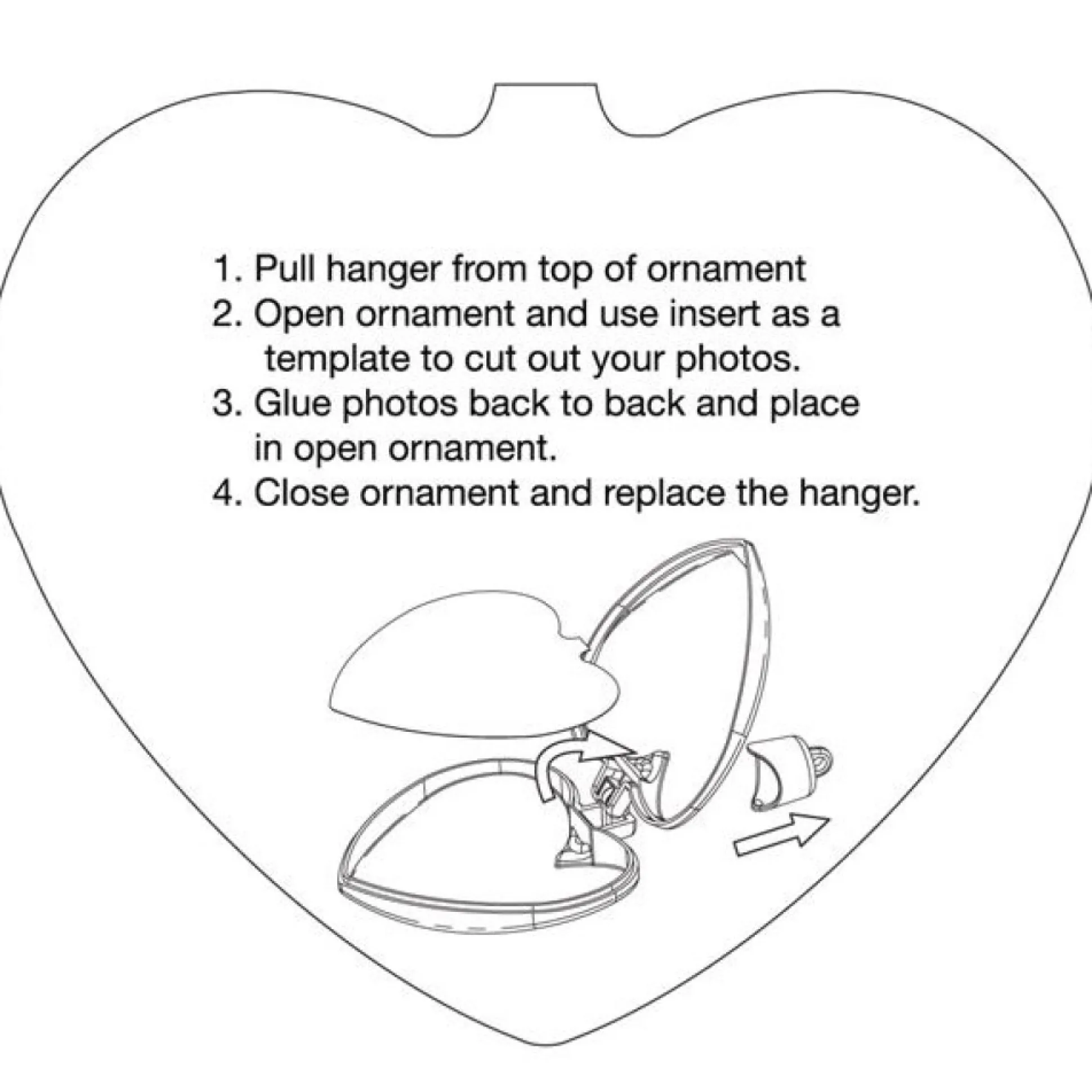 Photo Heart Ornament Photo Gifts|