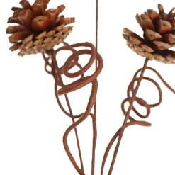 Pinecone Trio Spray Pick Christmas Sprays|