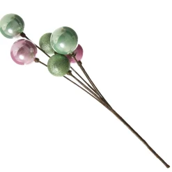 Pink and Mint Christmas Bauble Cluster Pick Christmas Tree Picks|