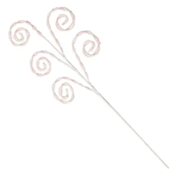 Pink and White Chenille Stick Candy Cane Christmas Pick Christmas Tree Picks|