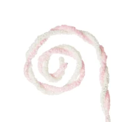 Pink and White Chenille Stick Candy Cane Christmas Pick Christmas Tree Picks|