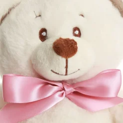 Pink Baby's First Christmas Teddy Gift Pack Glass Baubles|