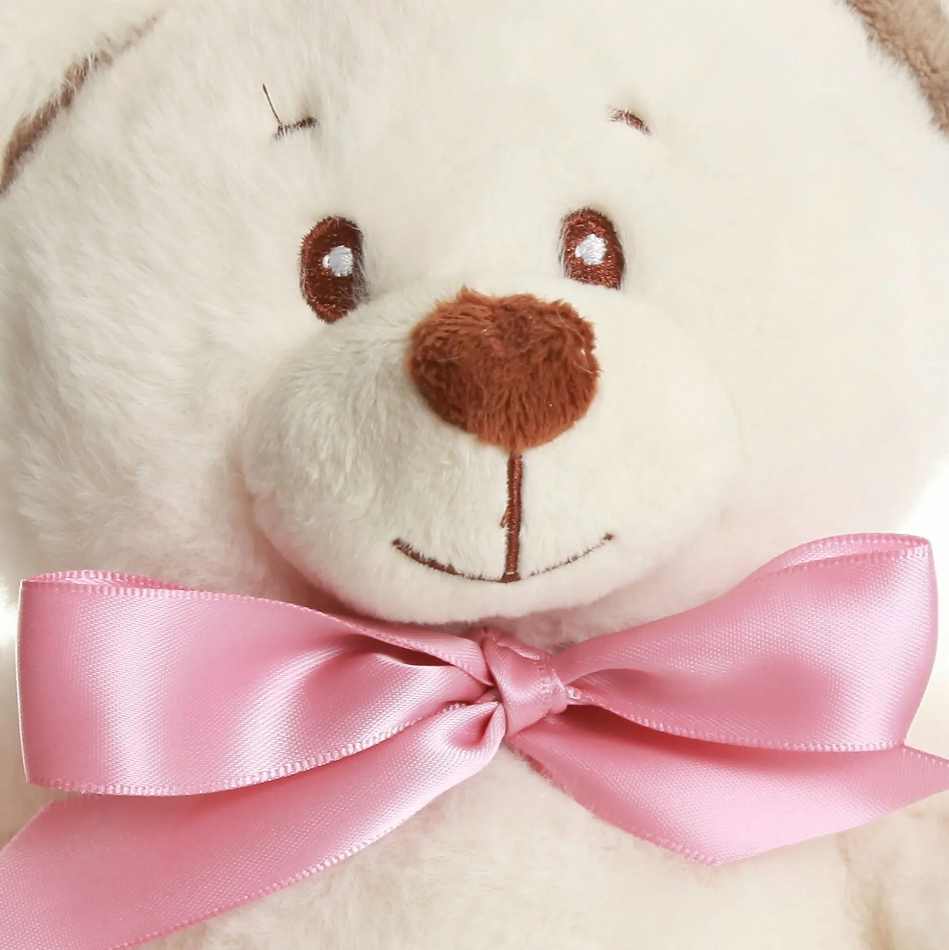 Pink Baby's First Christmas Teddy Gift Pack Glass Baubles|