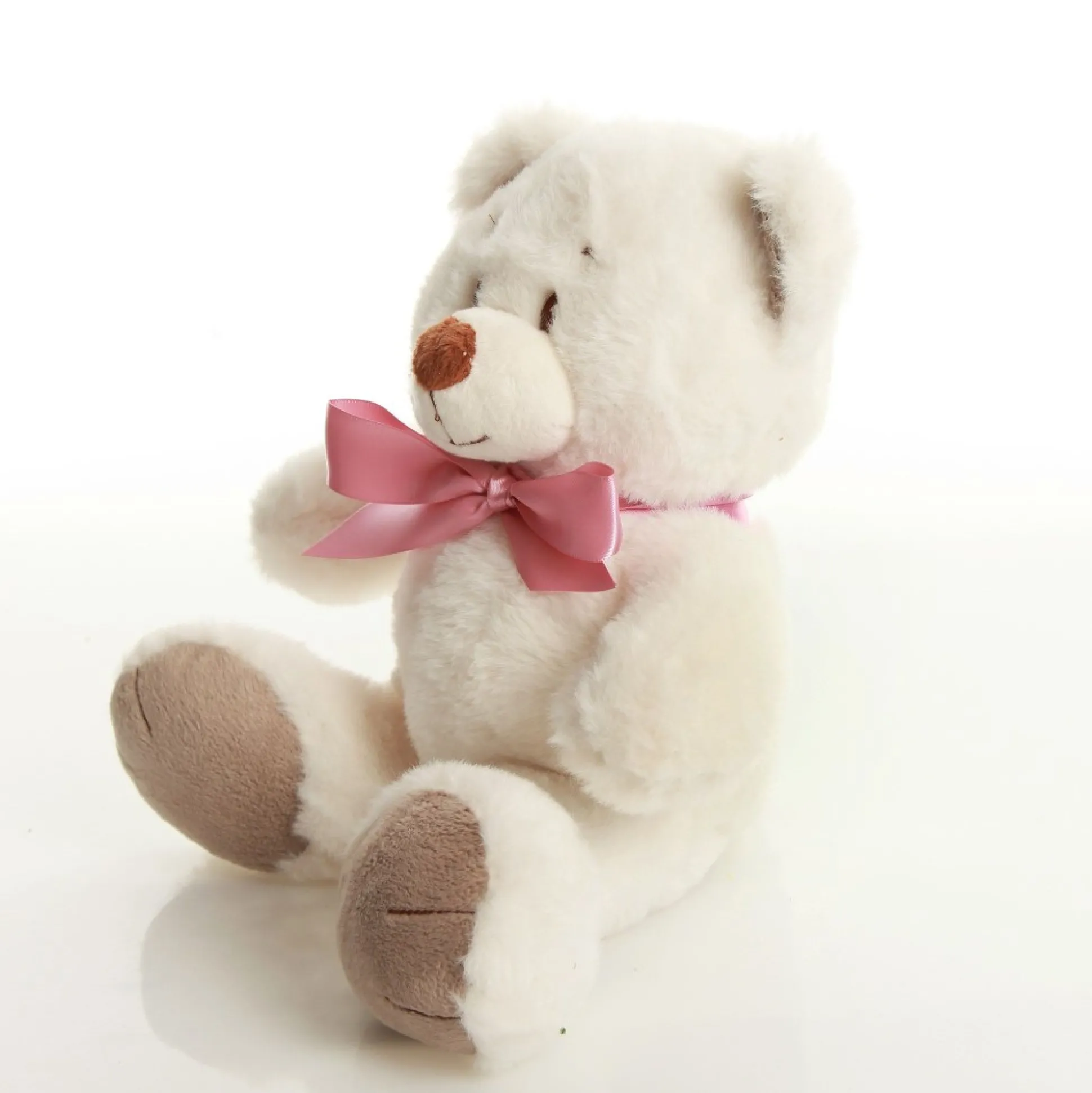 Pink Baby's First Christmas Teddy Gift Pack Glass Baubles|