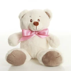Pink Baby's First Christmas Teddy Gift Pack Glass Baubles|