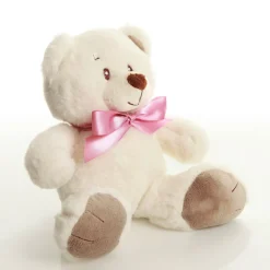 Pink Baby's First Christmas Teddy Gift Pack Glass Baubles|
