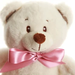Pink Baby's First Christmas Teddy Gift Pack Glass Baubles|