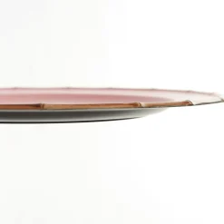 Pink Bamboo Look Charger Plate Christmas Table Decor|