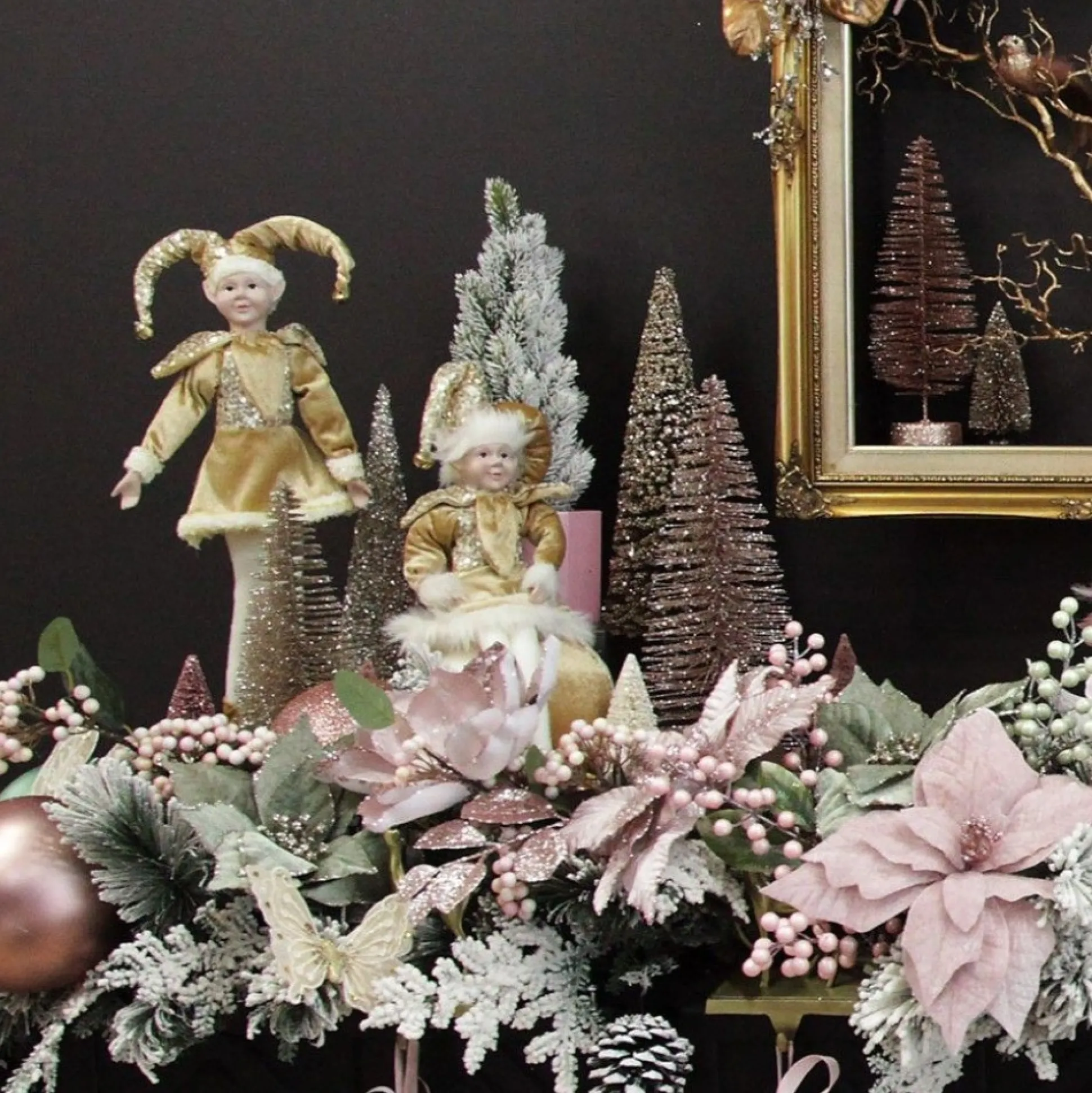 Pink Berry Christmas Spray Christmas Sprays|