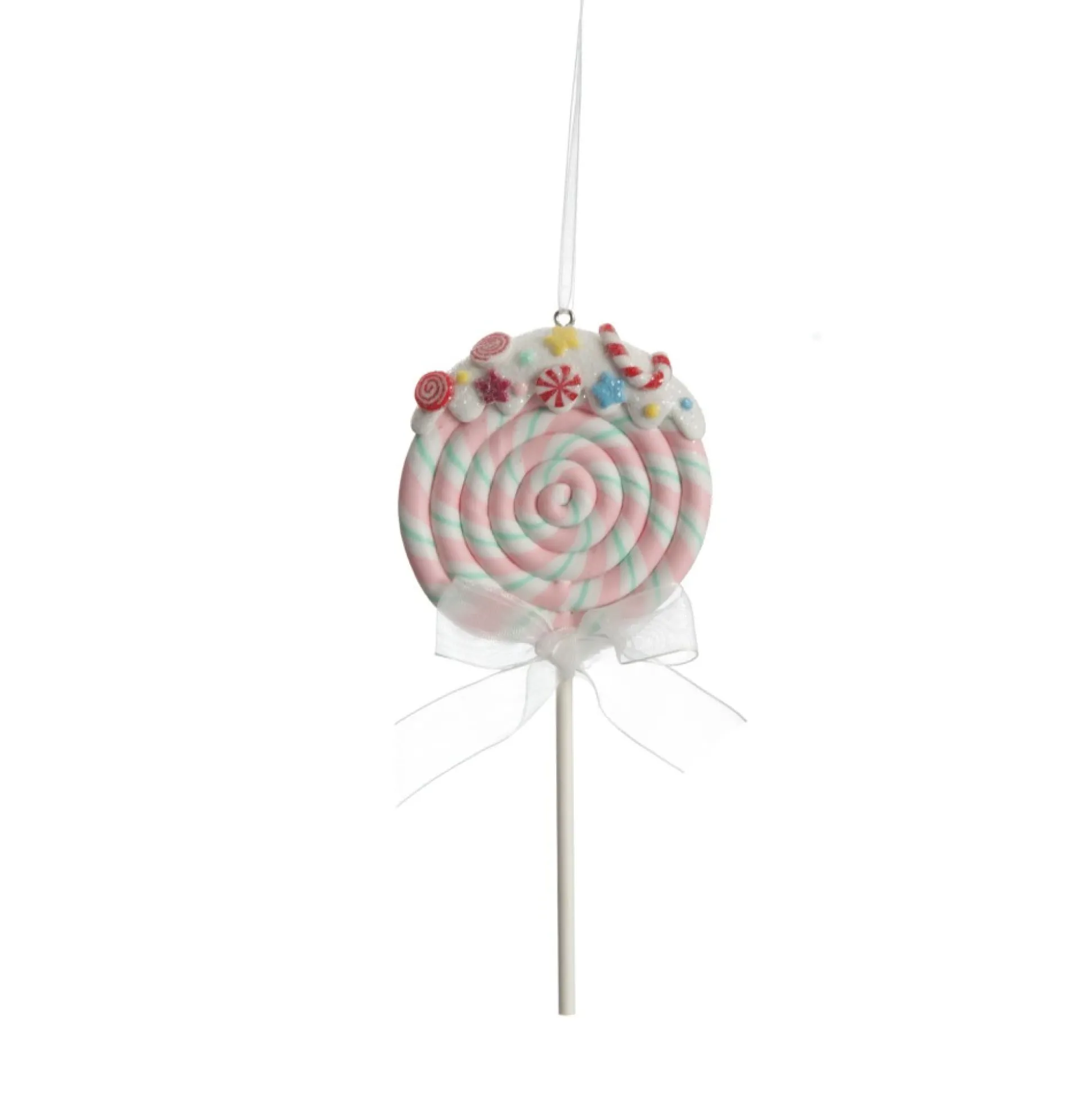 Pink Candy Swirl Lollipop Christmas Tree Decoration Christmas Tree Decorations|