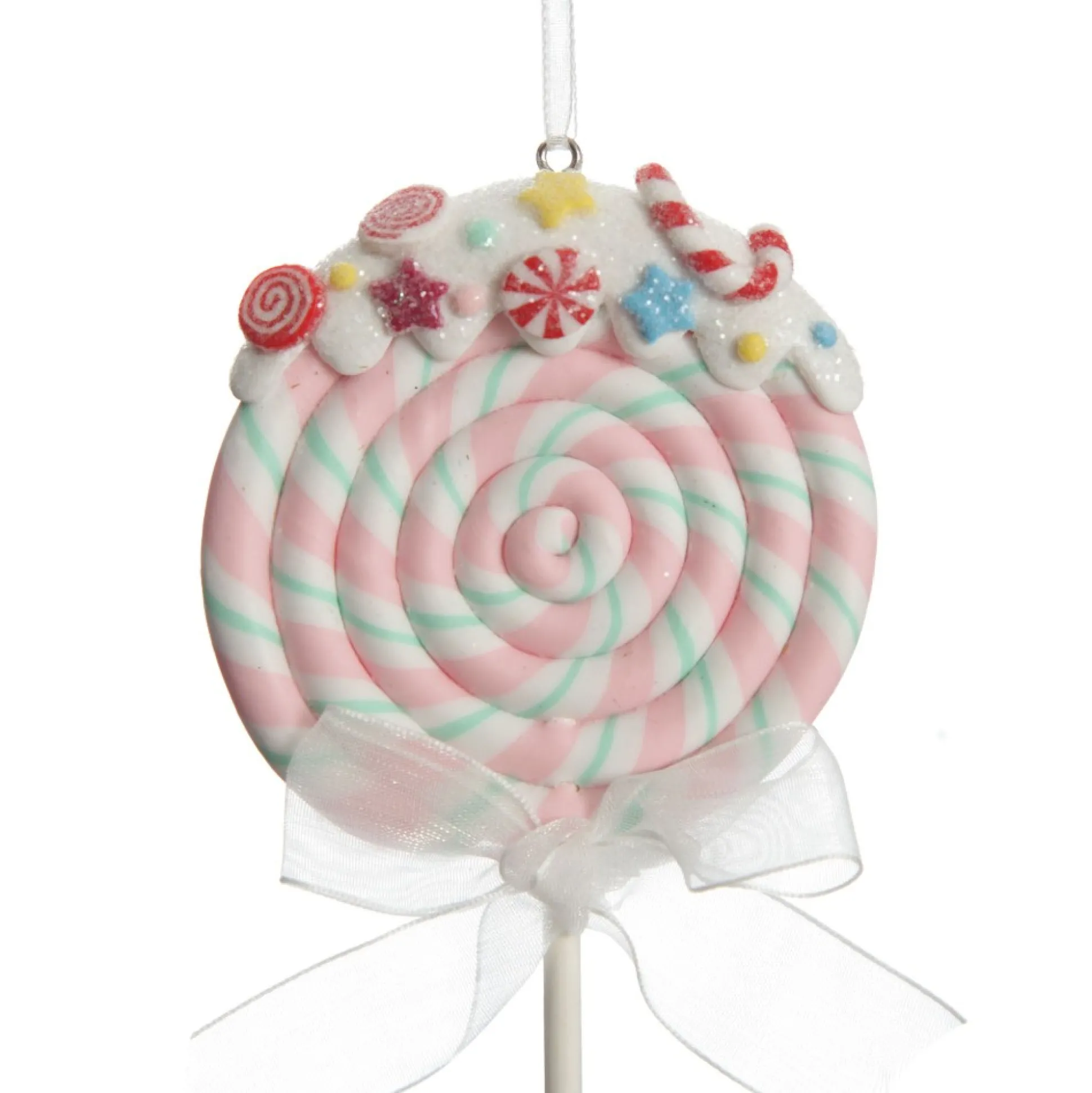 Pink Candy Swirl Lollipop Christmas Tree Decoration Christmas Tree Decorations|
