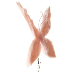 Pink Fur Butterfly Clip Butterflies And Birds|