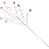 Pink Glitter Spiral Ball Pick Christmas Tree Picks|