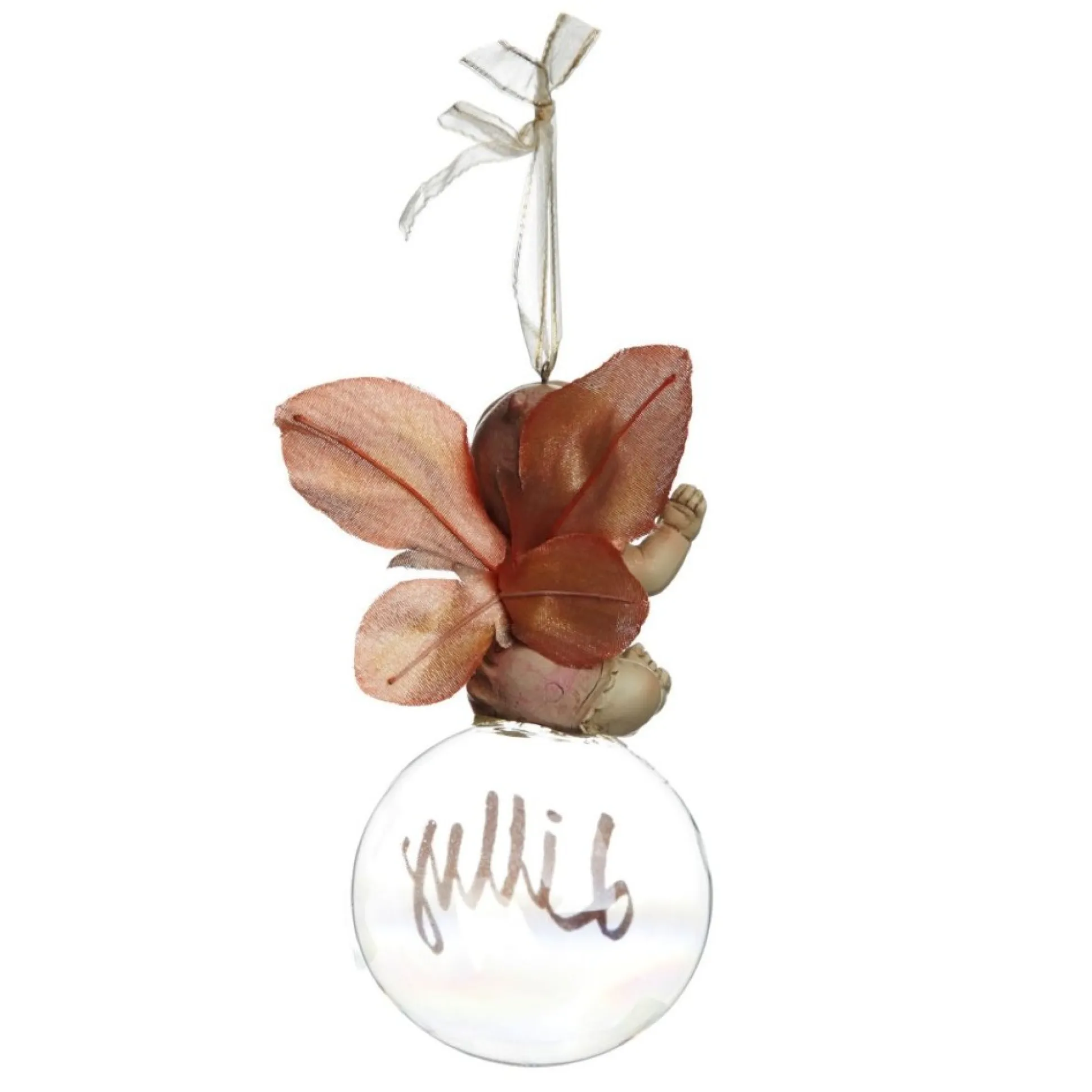 Pink Gumnut Baby Personalised Christmas Bauble Personalised Baubles|