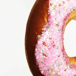 Pink Iced Velvet Donut Christmas Tree Decoration Christmas Tree Decorations|